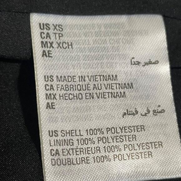 INC XS NWT Black Foil-Print Tiered Top | Off-Shoulder Chic - Picture 13 of 13